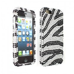 iPhone 5 5S Rhinestone Diamond Case (Zebra)